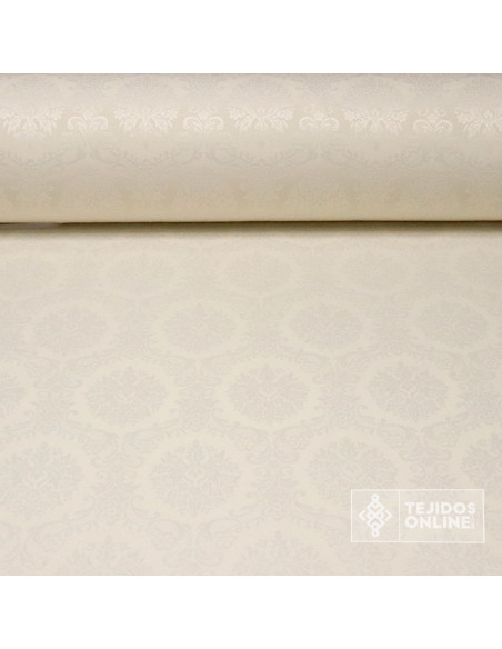 Damasco Verde Medallón Compostela | Ancho 2,80 m para Cofradías - Imagen 1