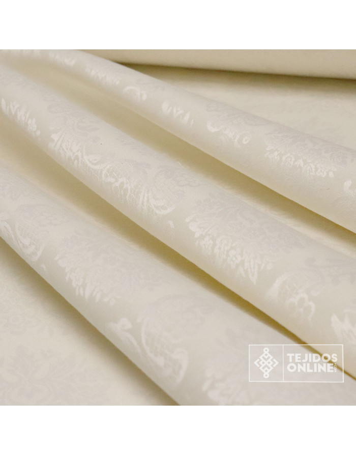 Damasco Verde Medallón Compostela | Ancho 2,80 m para Cofradías - Imagen 3