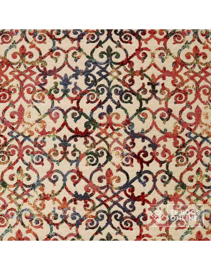 Tela Tapicerá Dibujo Forja  - Telas Para Tapizar