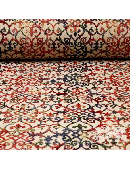 Tela Tapicerá Dibujo Forja  - Telas Para Tapizar