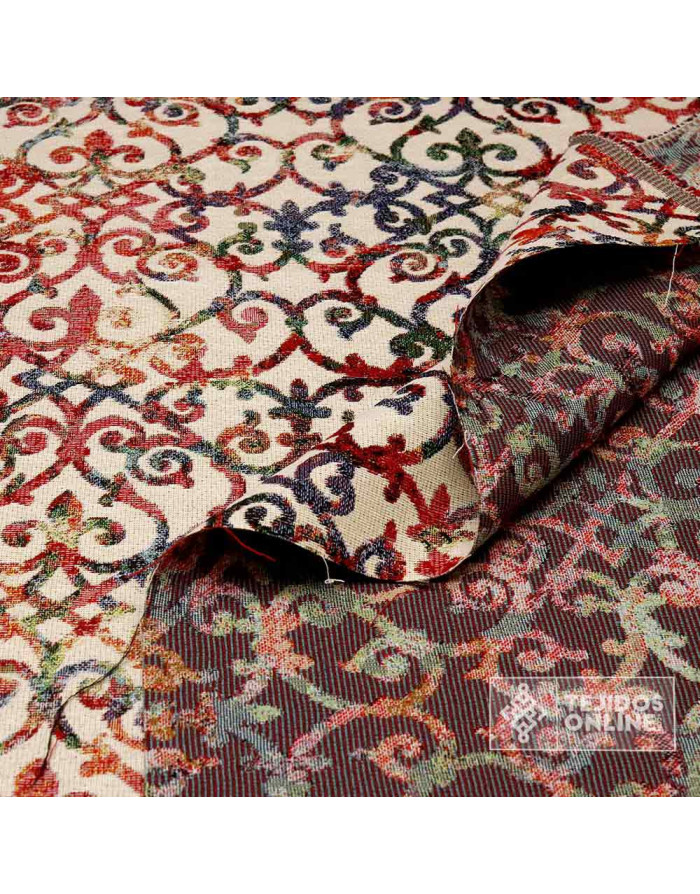 Tela Tapicerá Dibujo Forja  - Telas Para Tapizar