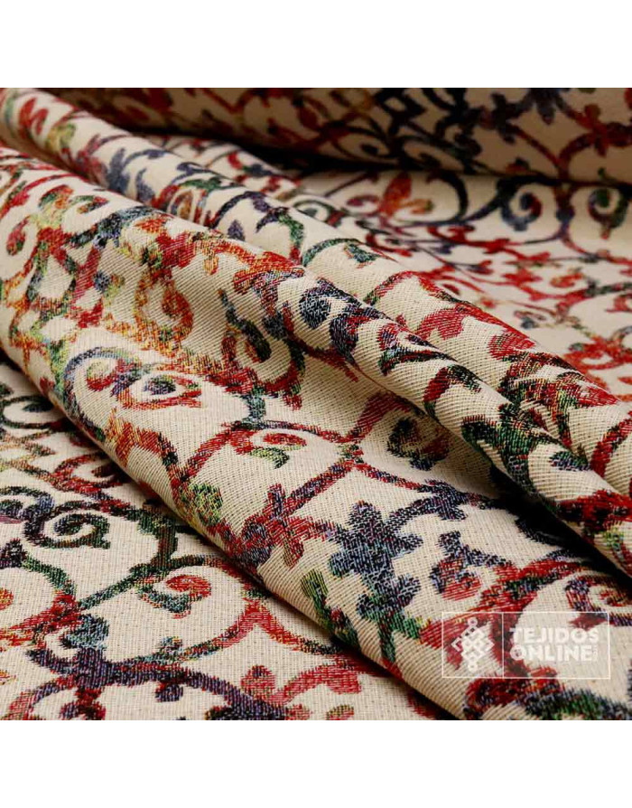 Tela Tapicerá Dibujo Forja  - Telas Para Tapizar