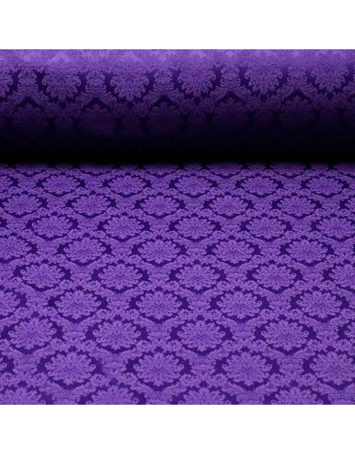 Damasco Morado Aragón - Retal - Telas de Damasco - TelasOnline - Imagen 1
