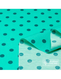 Popelín Verde Agua Lunar Aguamarina Céntimo - Retal 2