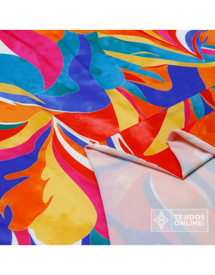 Tela de Punto Estampado Romance | Telas Online