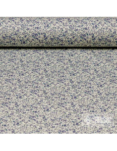 Tela de Algodón Fondo Beige Malva y Coral - 100% Algodón Infantil - Imagen 2