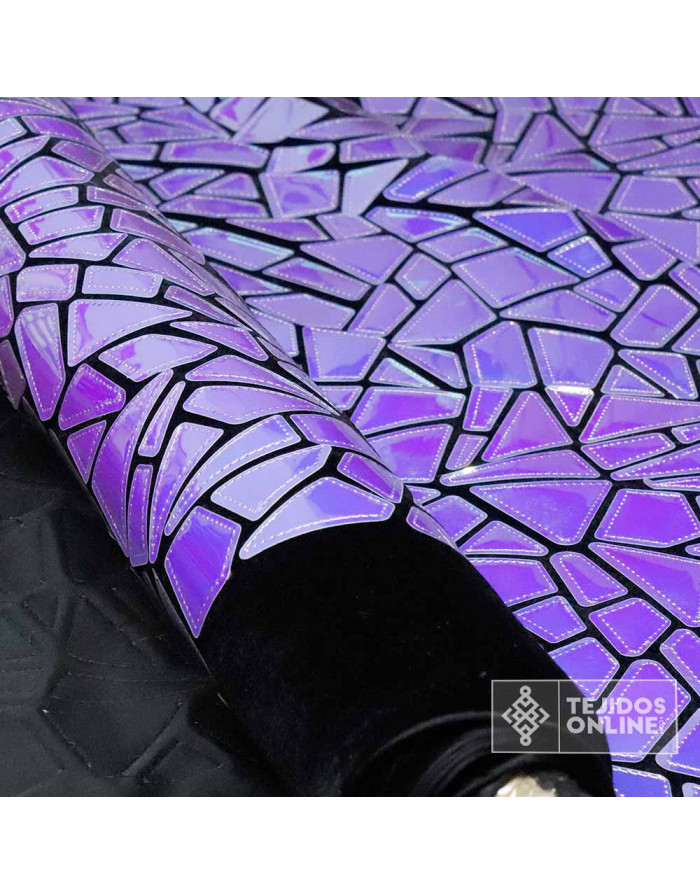 Terciopelo Empedrado Galaxia - Telas Para Carnaval