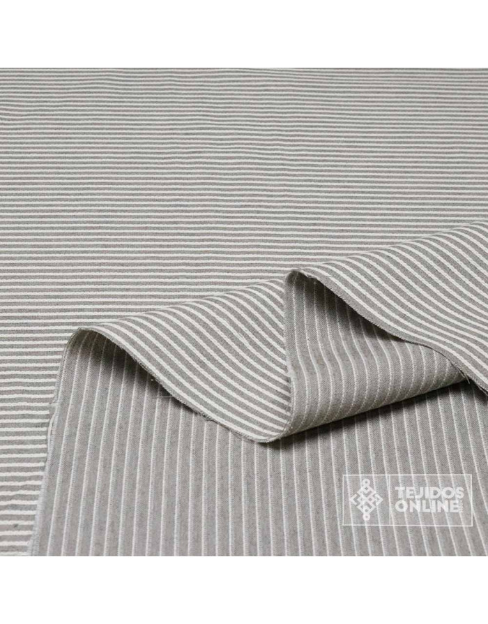 Tela Rústica Rayas Lino Unida - Tela de Cortina 2.80m ancho