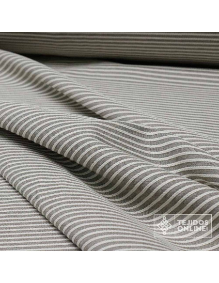 Tela Rústica Rayas Lino Unida - Tela de Cortina 2.80m ancho Tela Rústica Rayas Lino Unida - Tela de Cortina 2.80m ancho