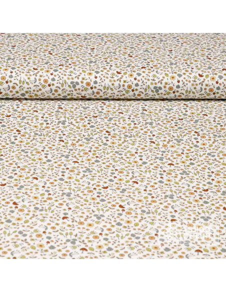 Viella Con Flores y Zetas Liberty - Tejidos Infantiles - Imagen 1