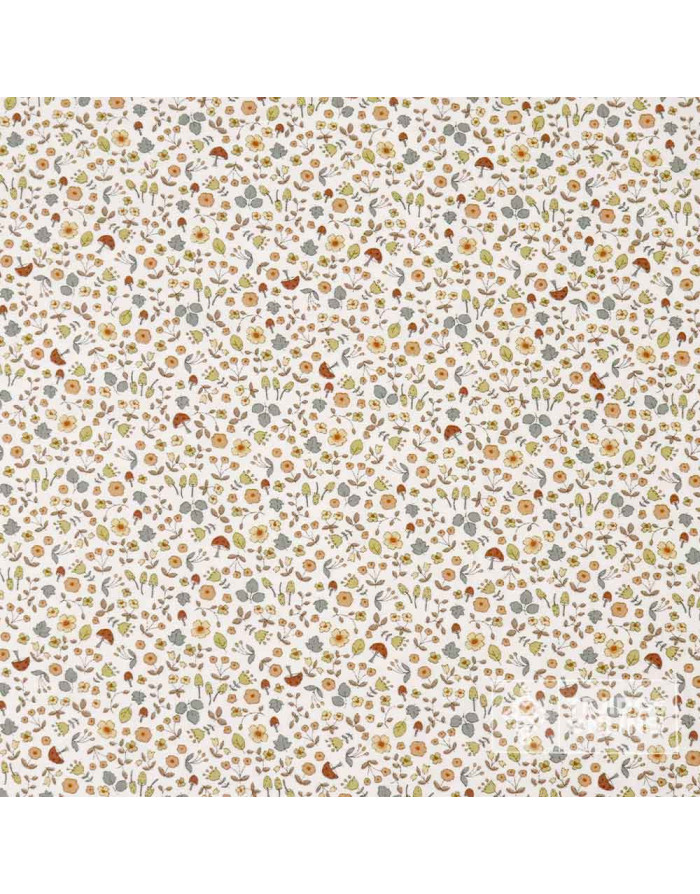 Viella Con Flores y Zetas Liberty - Tejidos Infantiles - Imagen 3