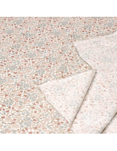 Viella flores pequeñas tonos empolvados - Telas de Flores 2