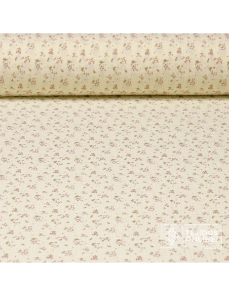 Bambula Ramitos 100% Algodón | Rosa, Mostaza Y Azafata - Imagen 1