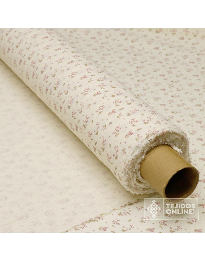 Bambula Ramitos 100% Algodón | Rosa, Mostaza Y Azafata - Imagen 2