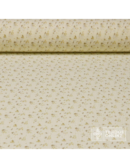 Bambula Ramitos 100% Algodón | Rosa, Mostaza Y Azafata Bambula Ramitos 100% Algodón | Rosa, Mostaza Y Azafata