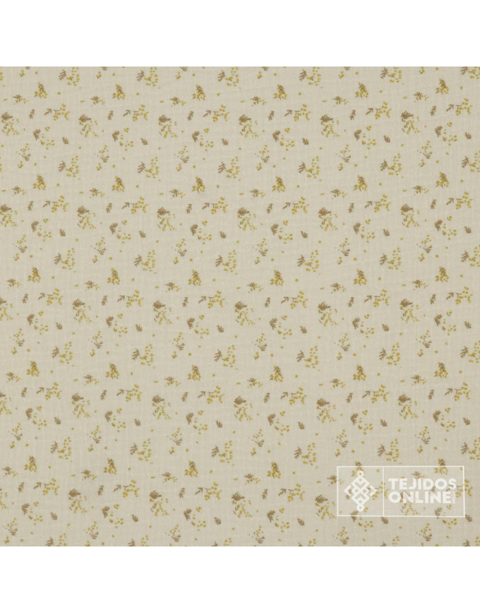 Bambula Ramitos 100% Algodón | Rosa, Mostaza Y Azafata