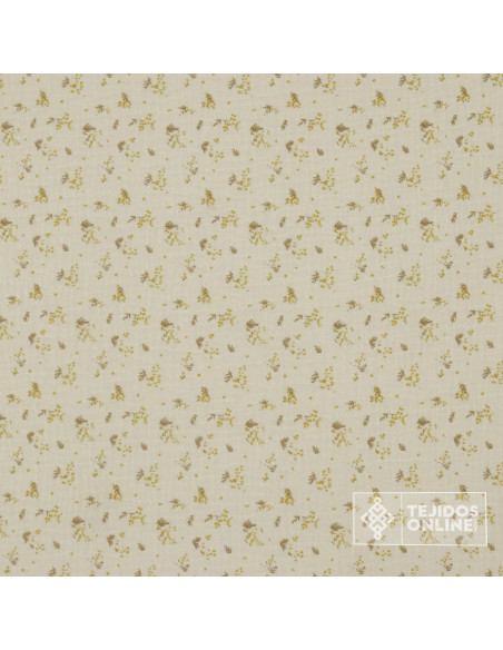 Bambula Ramitos 100% Algodón | Rosa, Mostaza Y Azafata Bambula Ramitos 100% Algodón | Rosa, Mostaza Y Azafata