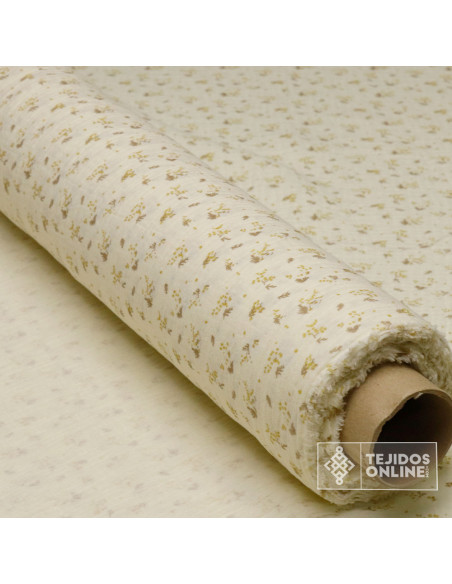 Bambula Ramitos 100% Algodón | Rosa, Mostaza Y Azafata Bambula Ramitos 100% Algodón | Rosa, Mostaza Y Azafata