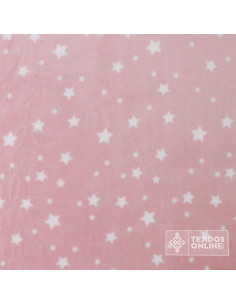 Coralina Infantil Estrellas Verde Agua O Rosa | Tela Suave 2