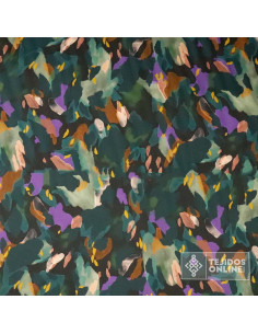 Crep Seda Raso Lycra Estampado Multicolor | Tejido De Vestir 2