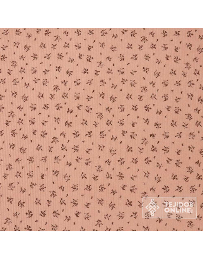 Pana Con Lycra Estampada Flores Maquillaje | Micropana Elástica - Imagen 3