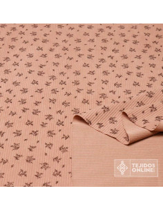 Pana Con Lycra Estampada Flores Maquillaje | Micropana Elástica 2