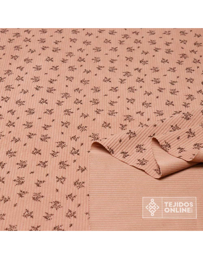 Pana Con Lycra Estampada Flores Maquillaje | Micropana Elástica - Imagen 2