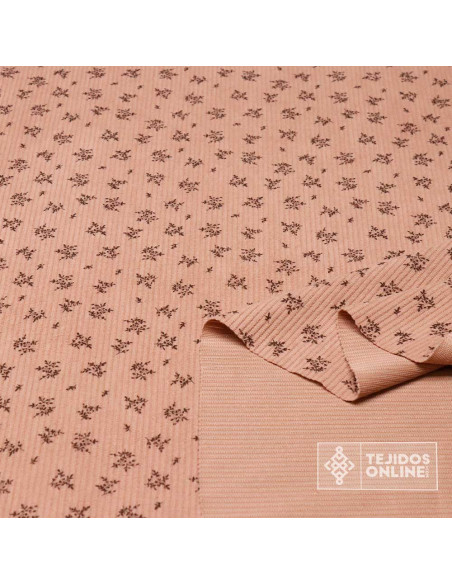 Pana Con Lycra Estampada Flores Maquillaje | Micropana Elástica - Imagen 2