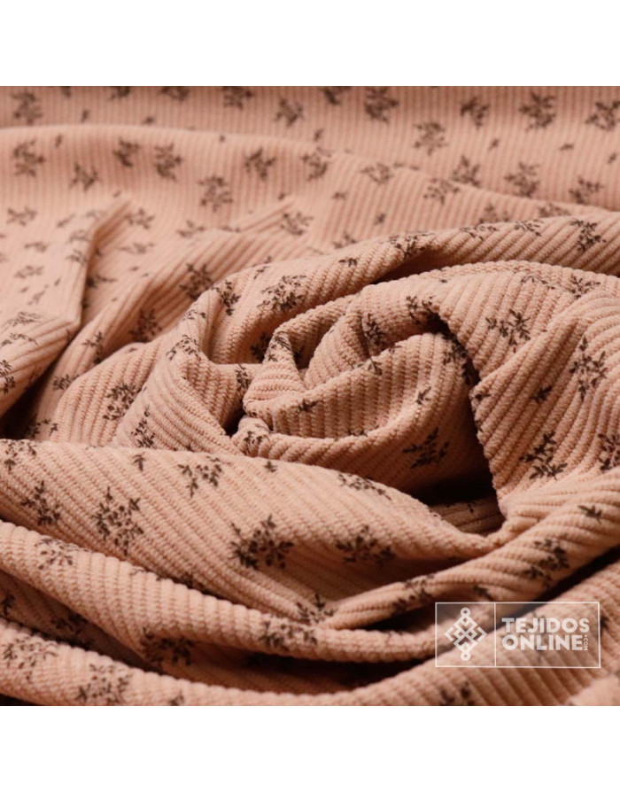 Pana Con Lycra Estampada Flores Maquillaje | Micropana Elástica - Imagen 4