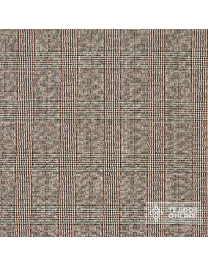 Tela Principe de Gales Rayas Caldera- Venta de Telas - Imagen 3