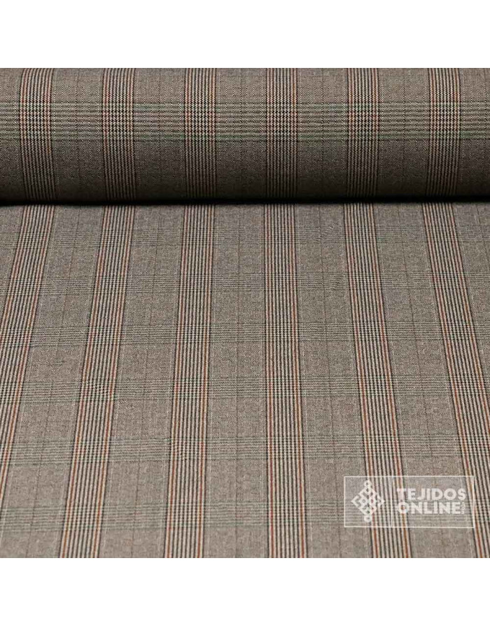 Tela Principe de Gales Rayas Caldera- Venta de Telas - Imagen 1