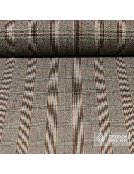 Tela Principe de Gales Rayas Caldera- Venta de Telas - Imagen 1