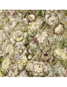 Tela Acolchada Floral Verdosa Vintage | Suave Y Ligera 2