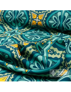 Tela Mandala Azulejo Ocean | Telas de Carnaval y Fantasía 2