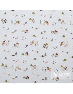 Tela Viella Asargada Bosque 100% Algodón | Telas Infantiles 2