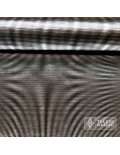 Licra Fantasía Cuadros Dorado y Plata