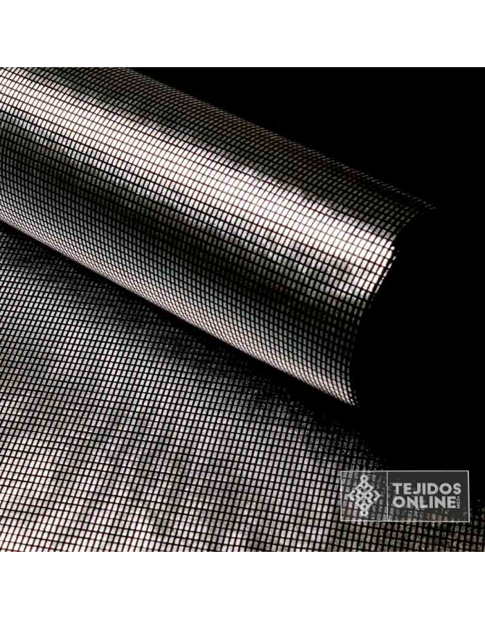 Licra Fantasía Cuadros Dorado y Plata - Ideal Para Disfraces - Imagen 4