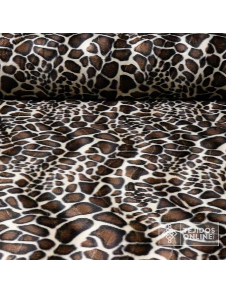 Tela Pelo Jirafa Marrón - Tienda de Telas - Imagen 1