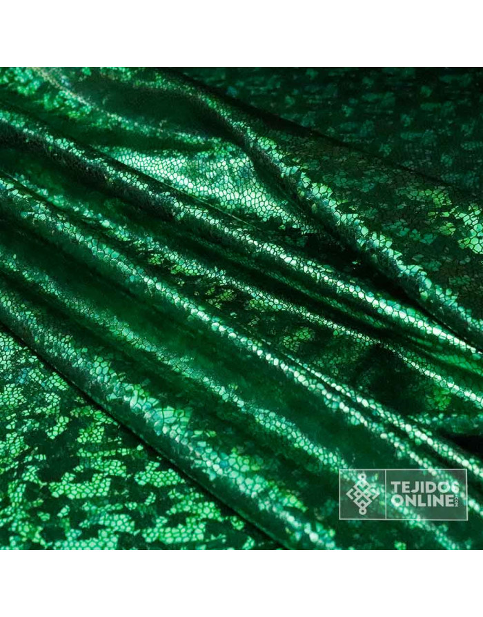 Licra Fantasía Serpinte Verde  - Ideal Para Disfraces de Carnaval - Imagen 3