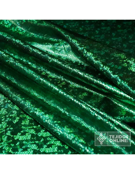Licra Fantasía Serpinte Verde  - Ideal Para Disfraces de Carnaval - Imagen 3