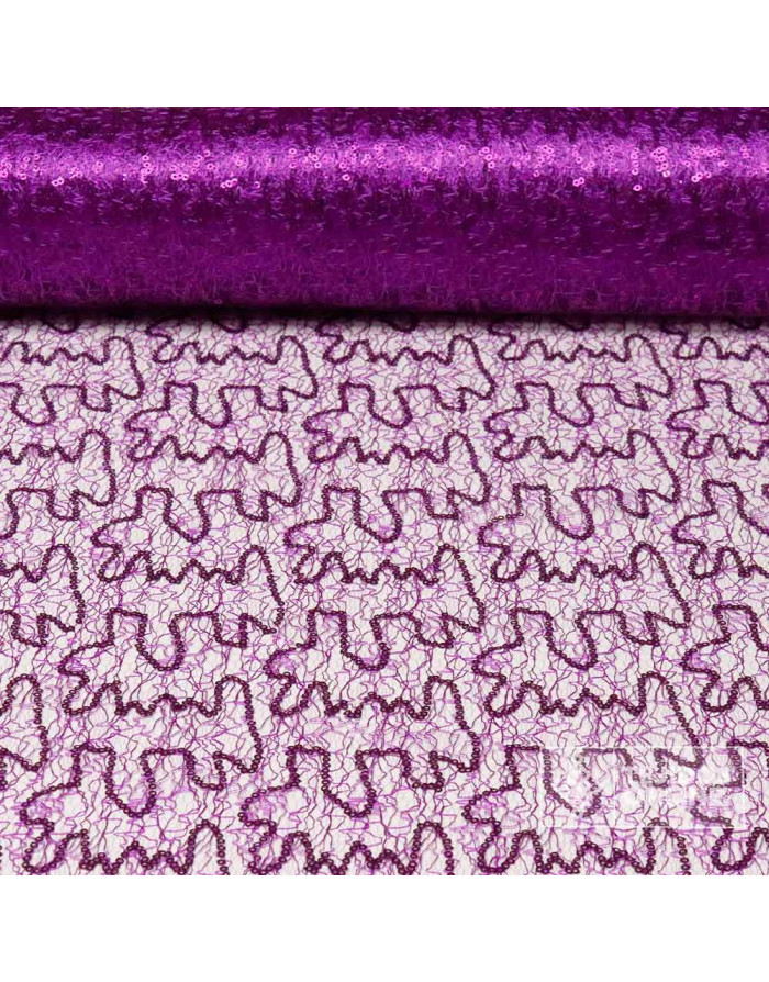 Red Craquelada Fantasía con Lentejuelas | Telas Fantasía - Imagen 1