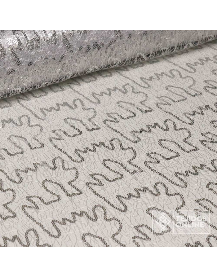 Red Craquelada Fantasía con Lentejuelas | Telas Fantasía - Imagen 3