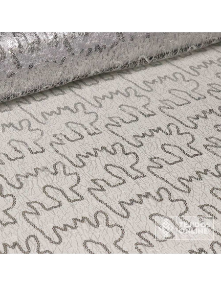 Red Craquelada Fantasía con Lentejuelas | Telas Fantasía - Imagen 3