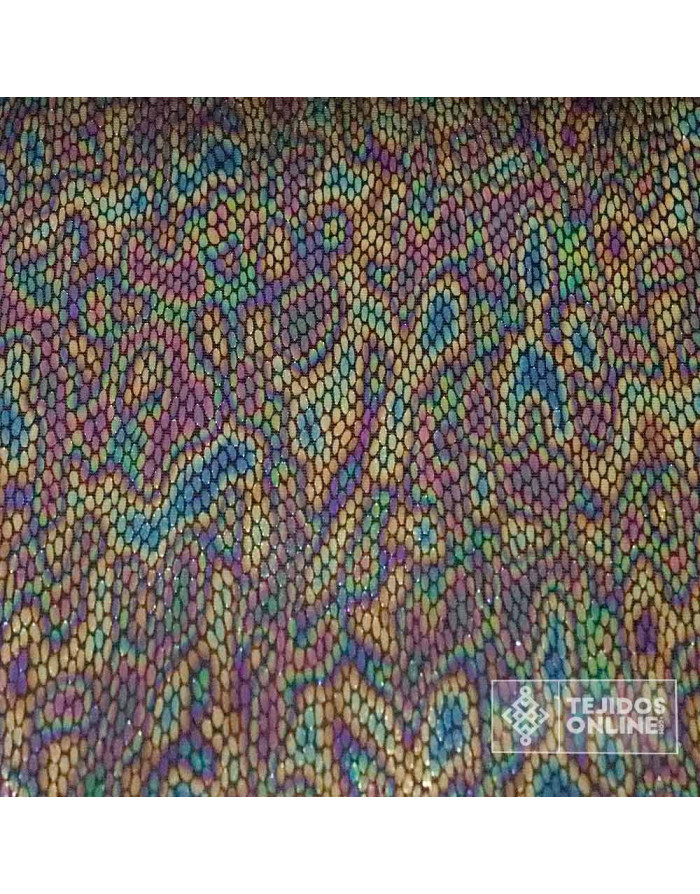 Tela Lycra Cascabel Multicolor - Ideal Para Carnaval