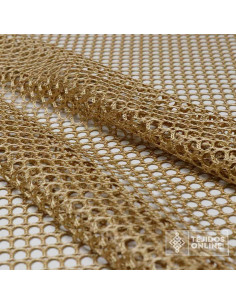 Tela de Punto Red Oro Viejo - Tejido de Red 2