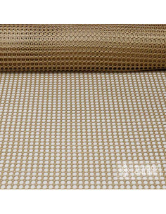 Tela de Punto Red Oro Viejo - Tejido de Red