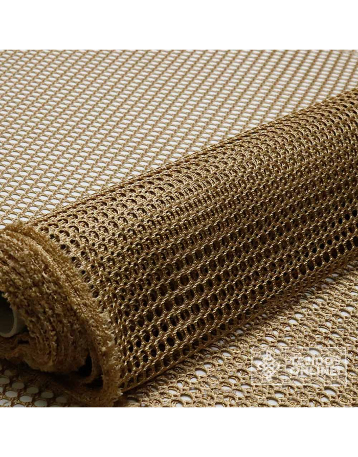 Tela de Punto Red Oro Viejo - Tejido de Red