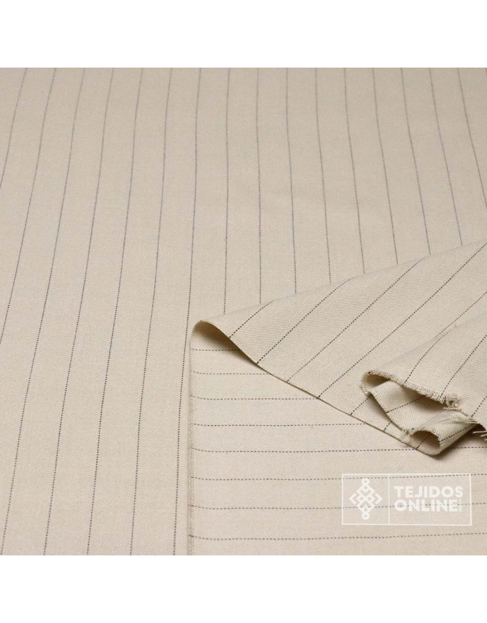 Tela Beige Diplomática Boutique - Venta de Telas de Rayas
