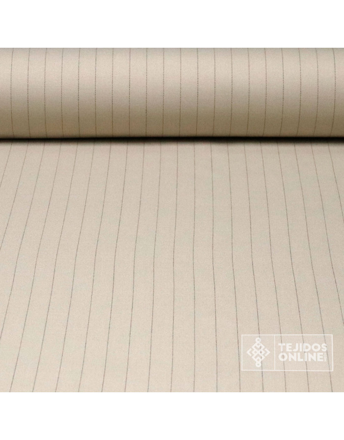 Tela Beige Diplomática Boutique - Venta de Telas de Rayas