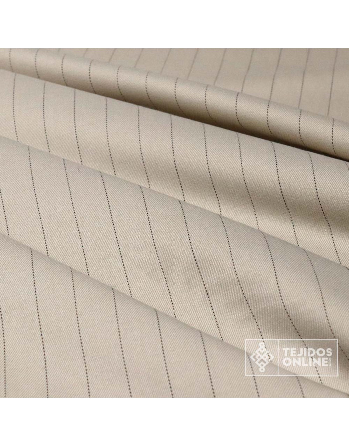 Tela Beige Diplomática Boutique - Venta de Telas de Rayas